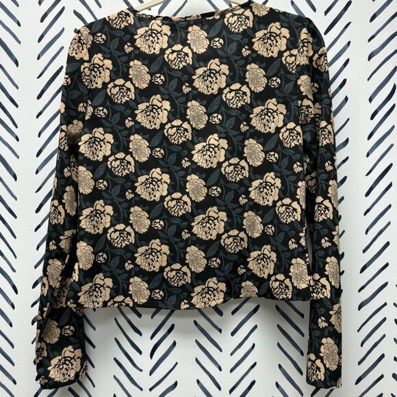 NWT Nasty Gal Nothing Bud Flowers Button Down Blouse - 6 - Picture 6 of 6